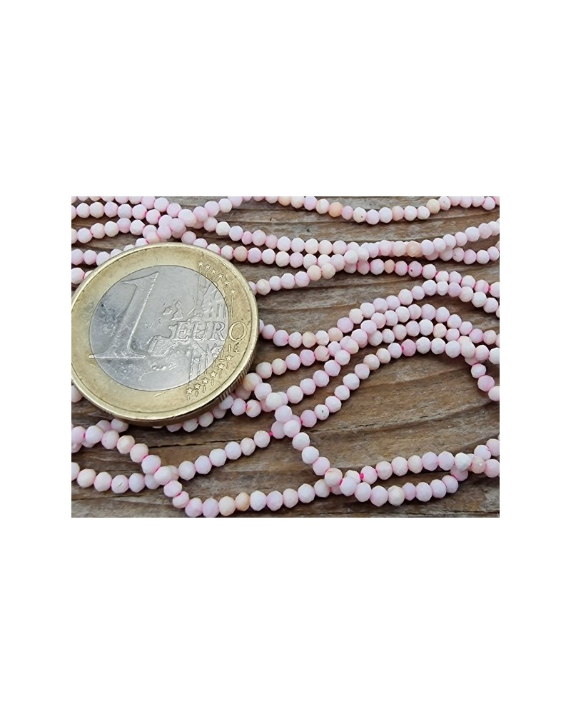 Muschelkette pink facettiert 2mm
