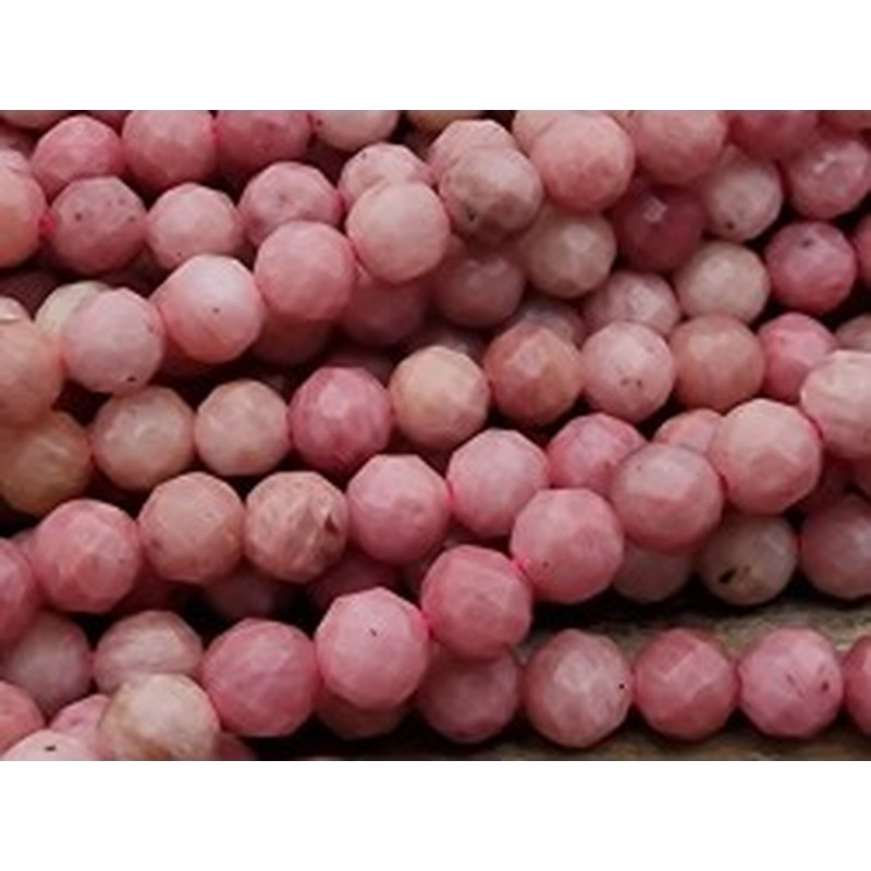 Rhodonitkette facettiert 3mm