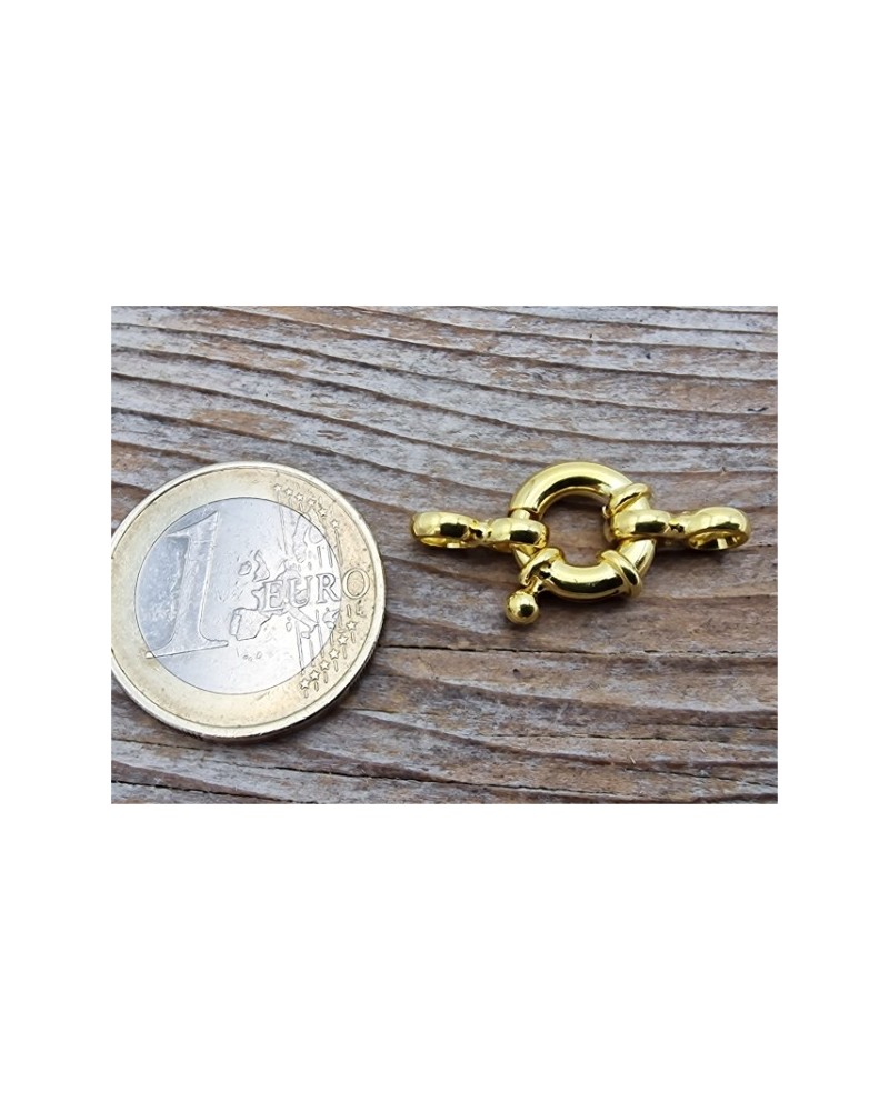 Federring 12mm, 925 Silber vergoldet