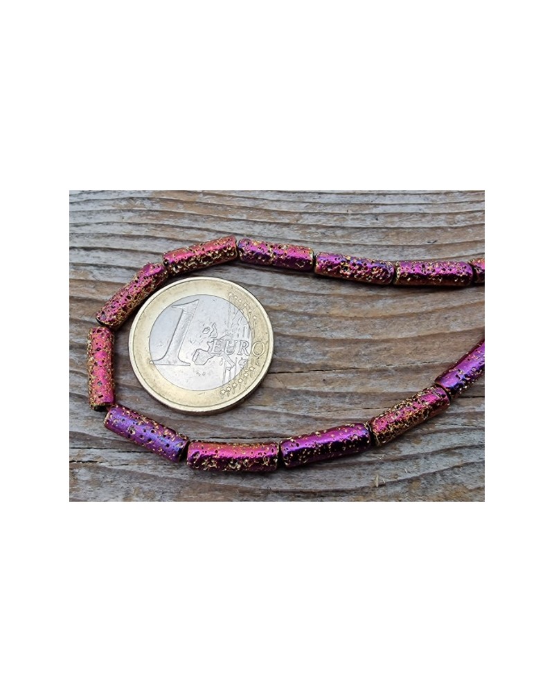Blutsteinkette Multicolor (Hämatit) Lavalook 4x14mm