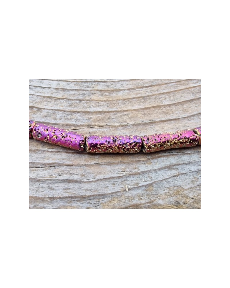 Blutsteinkette Multicolor (Hämatit) Lavalook 4x14mm