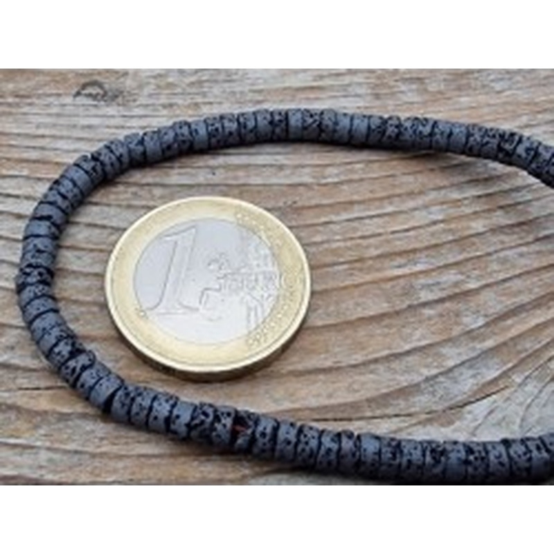 Blutsteinkette (Hämatit) Lavalook 4x2mm 2