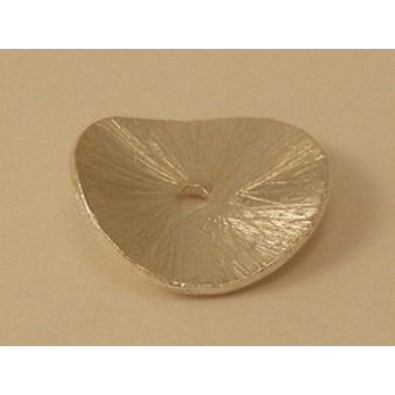 Zwischenteil, Scheibe Wave 14mm, Silber 2