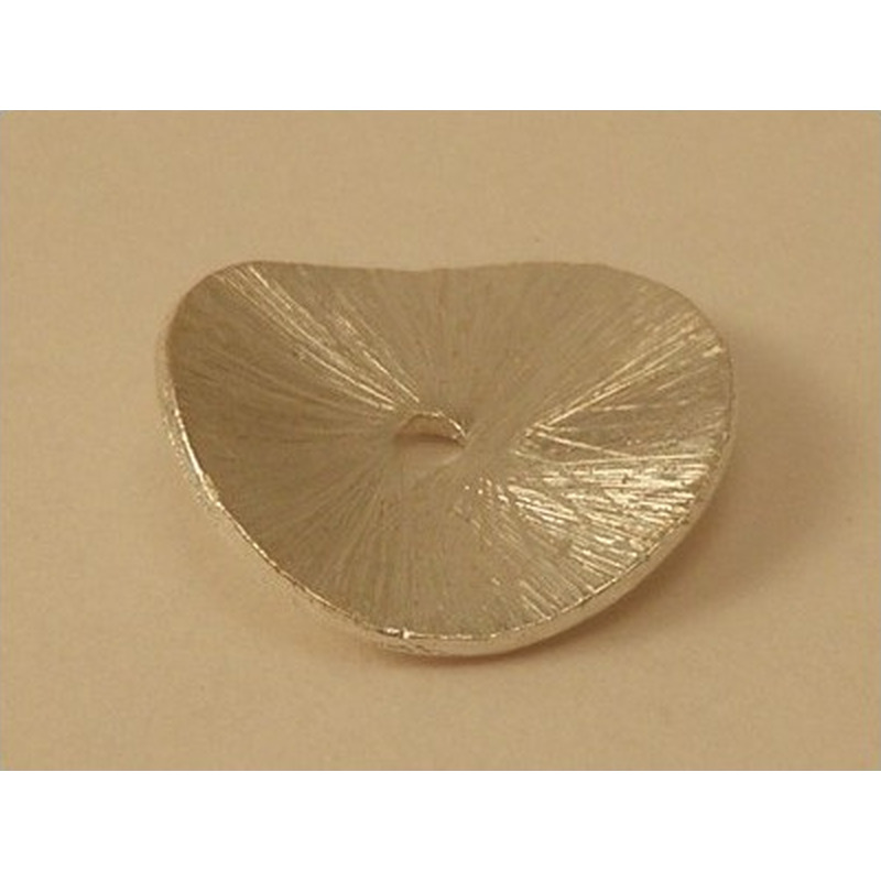 Zwischenteil, Scheibe Wave 14mm, Silber