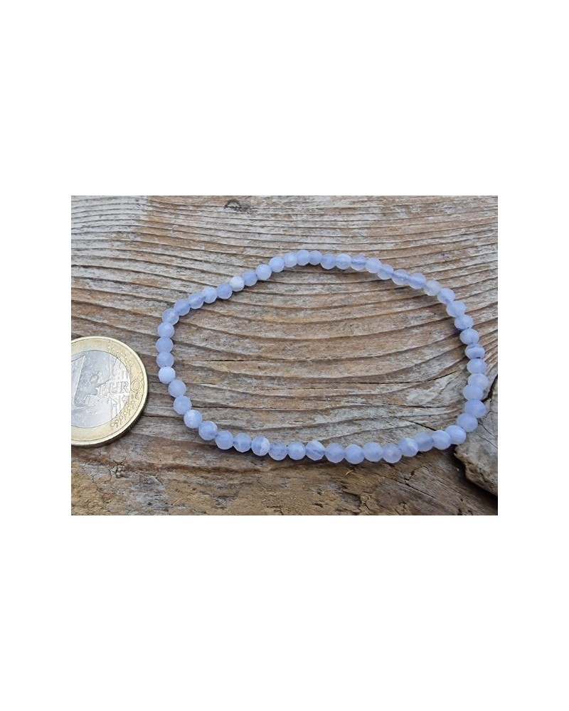 Chalcedon 3mm Armband facettiert