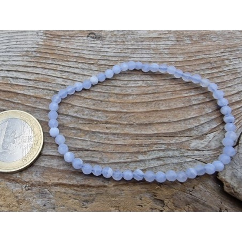 Chalcedon 3mm Armband facettiert