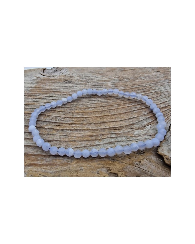 Chalcedon 3mm Armband facettiert