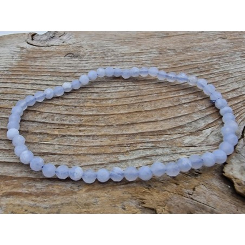 Chalcedon 3mm Armband facettiert