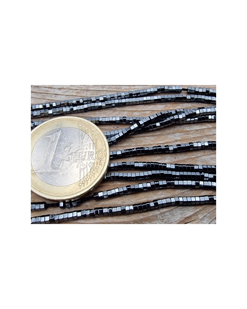 Blutsteinkette (Hämatit) 2x1mm