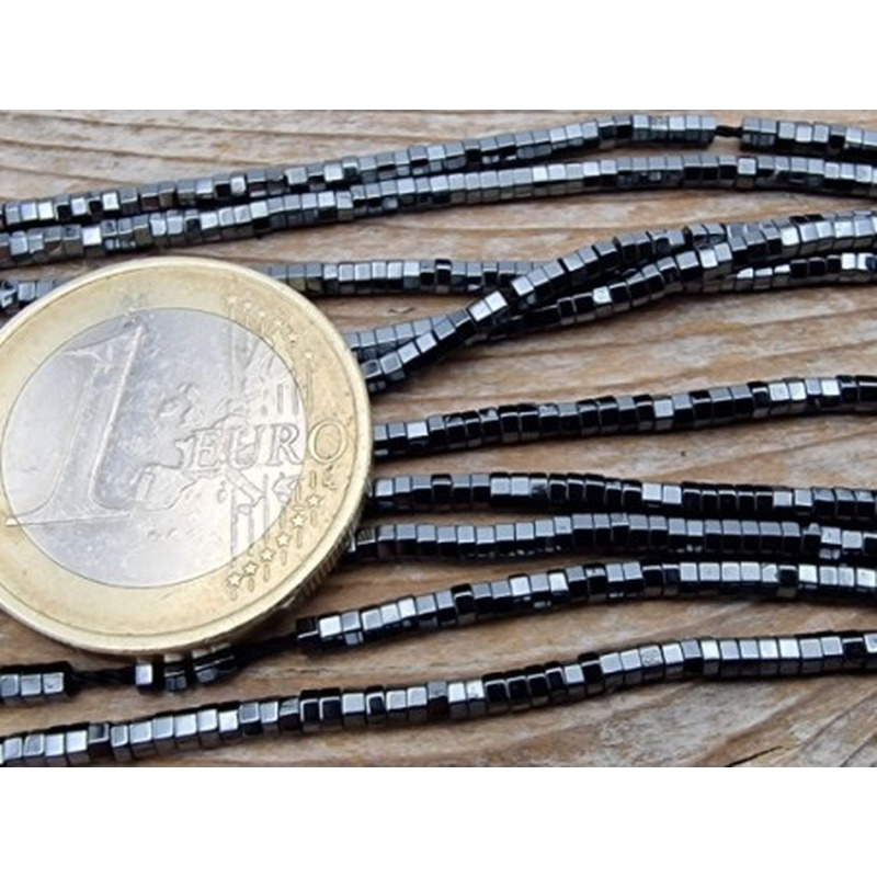 Blutsteinkette (Hämatit) 2x1mm