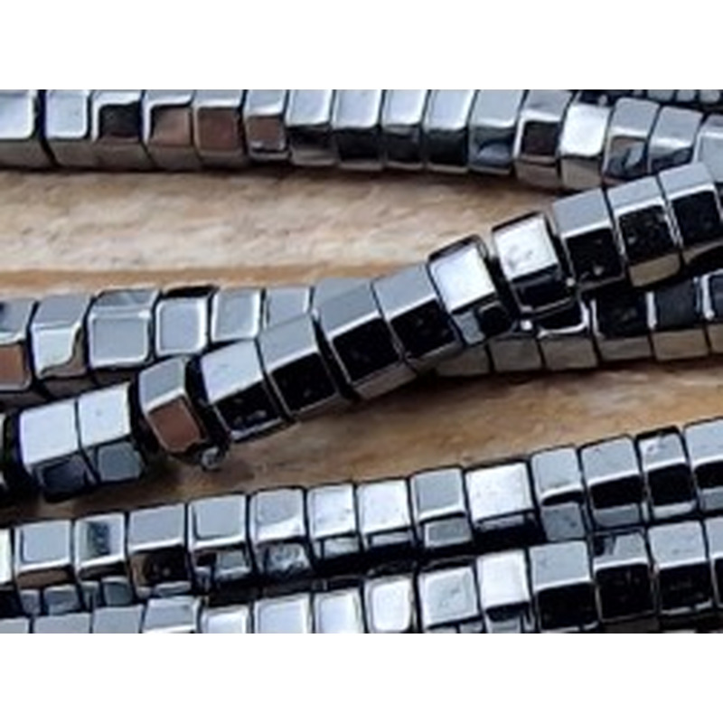 Blutsteinkette (Hämatit) 2x1mm