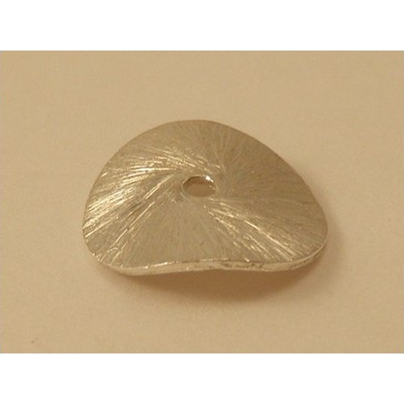 Zwischenteil, Scheibe Wave 14mm, Silber