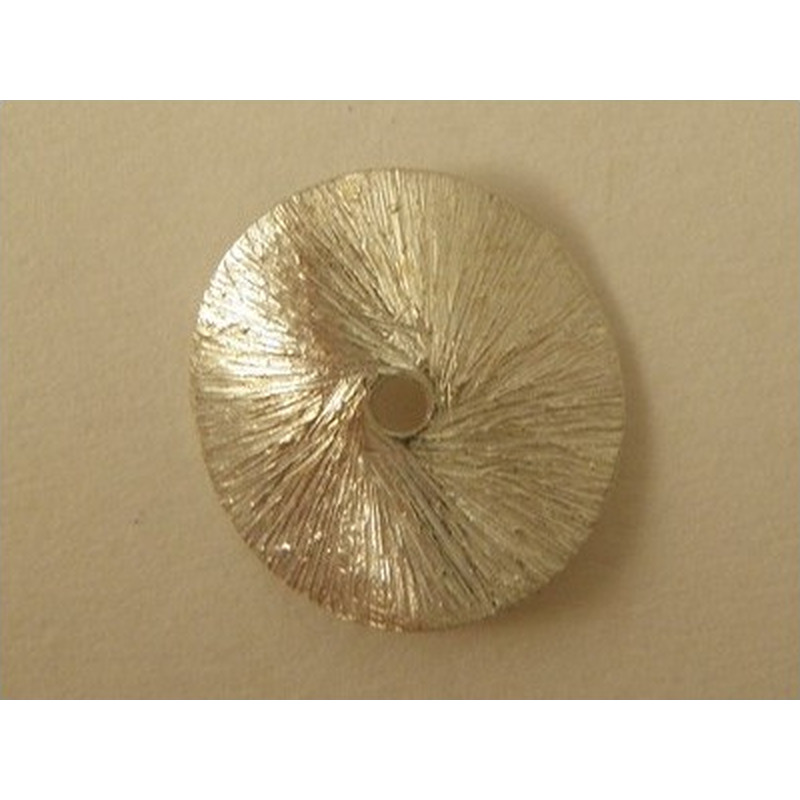 Zwischenteil, Scheibe Wave 16mm, Silber