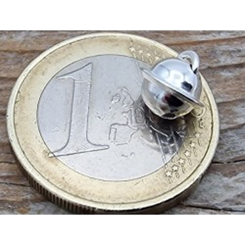 Charm Schelle 8mm, 925 Silber 2