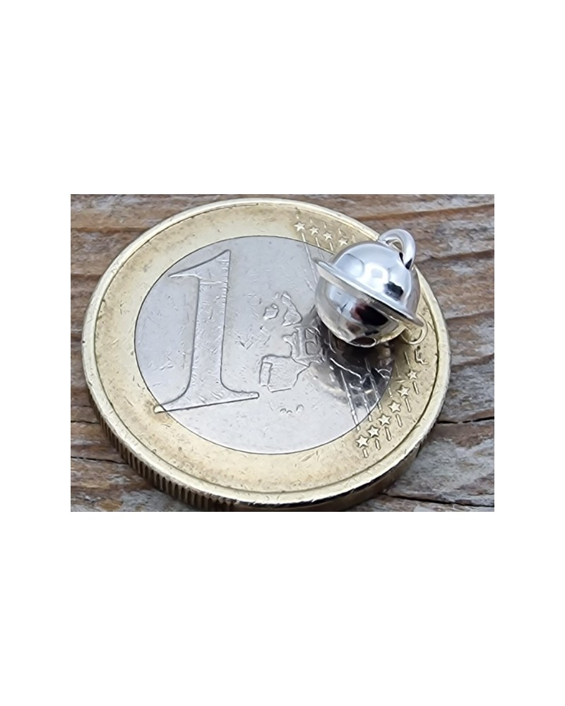 Charm Schelle 8mm, 925 Silber