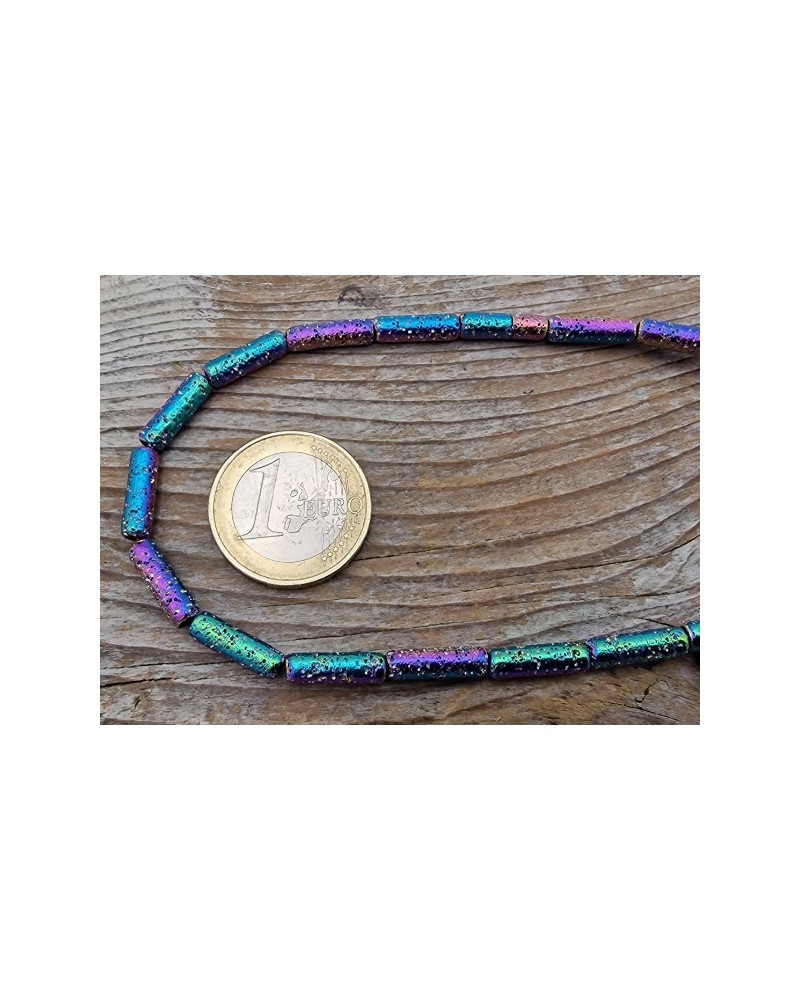 Blutsteinkette Multicolor (Hämatit) Lavalook 4x14mm