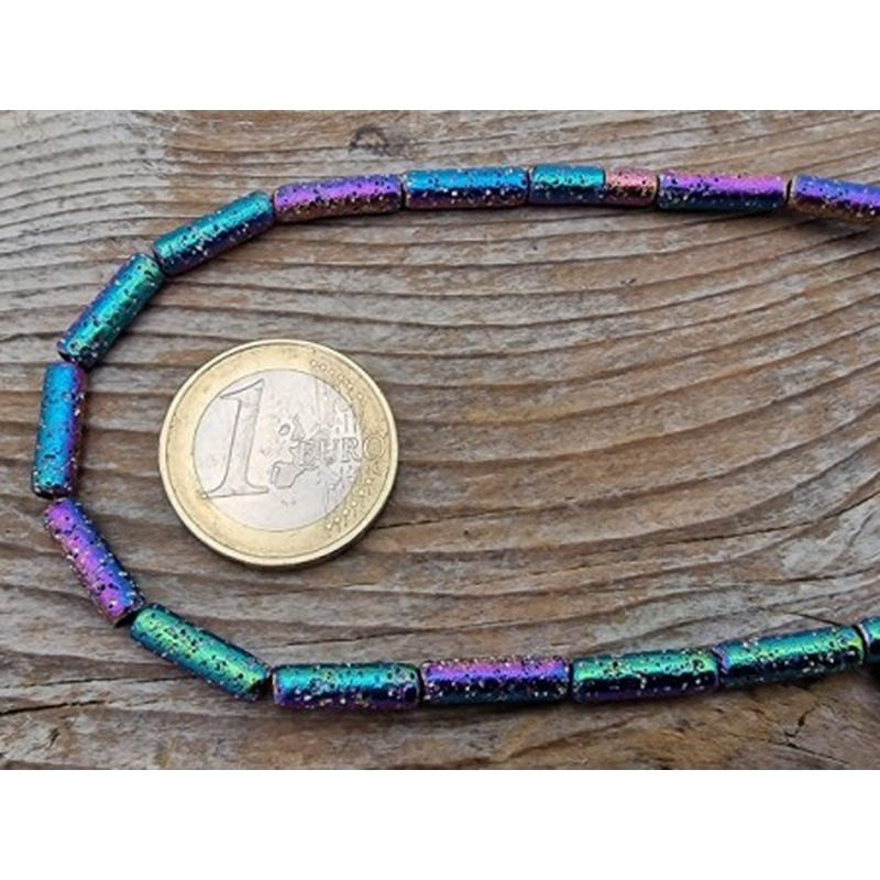 Blutsteinkette Multicolor (Hämatit) Lavalook 4x14mm
