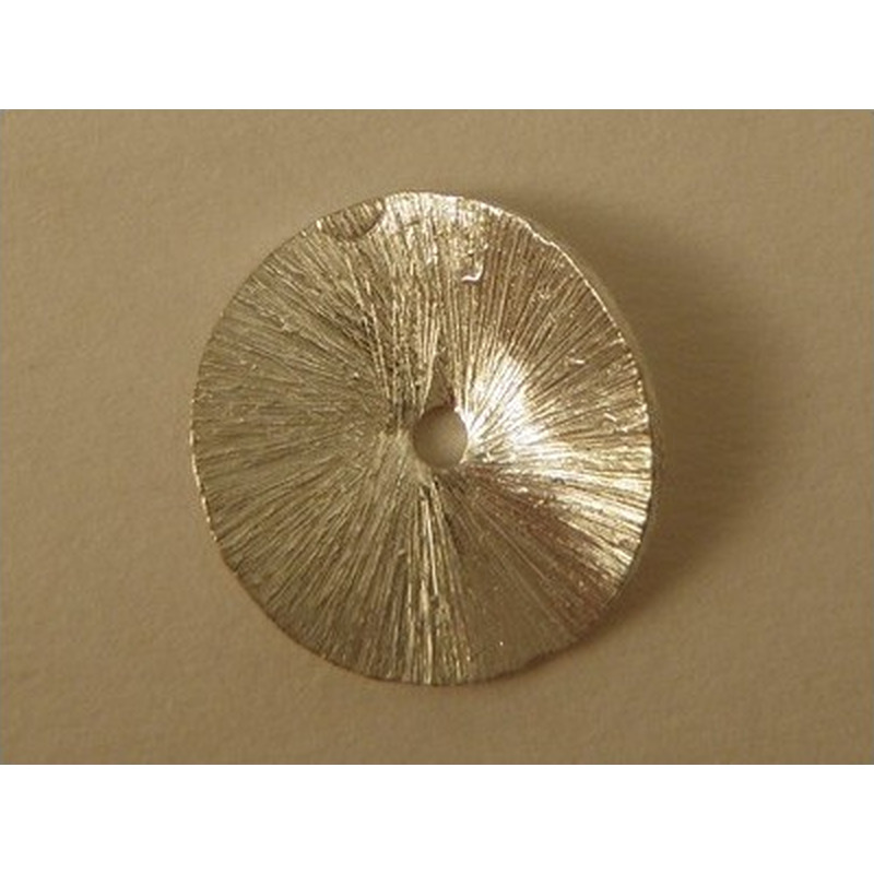 Zwischenteil, Scheibe Wave 16mm, Silber
