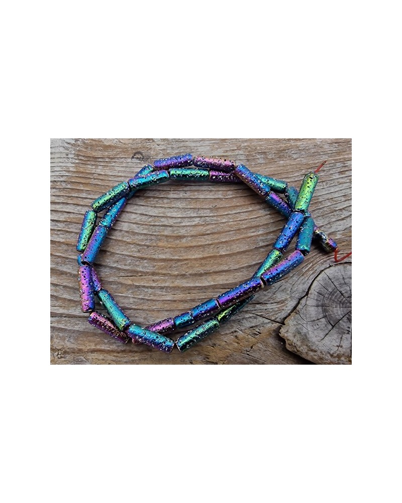 Blutsteinkette Multicolor (Hämatit) Lavalook 4x14mm