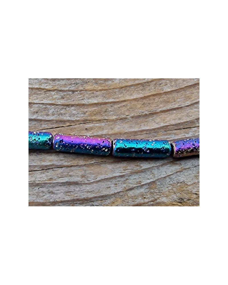 Blutsteinkette Multicolor (Hämatit) Lavalook 4x14mm
