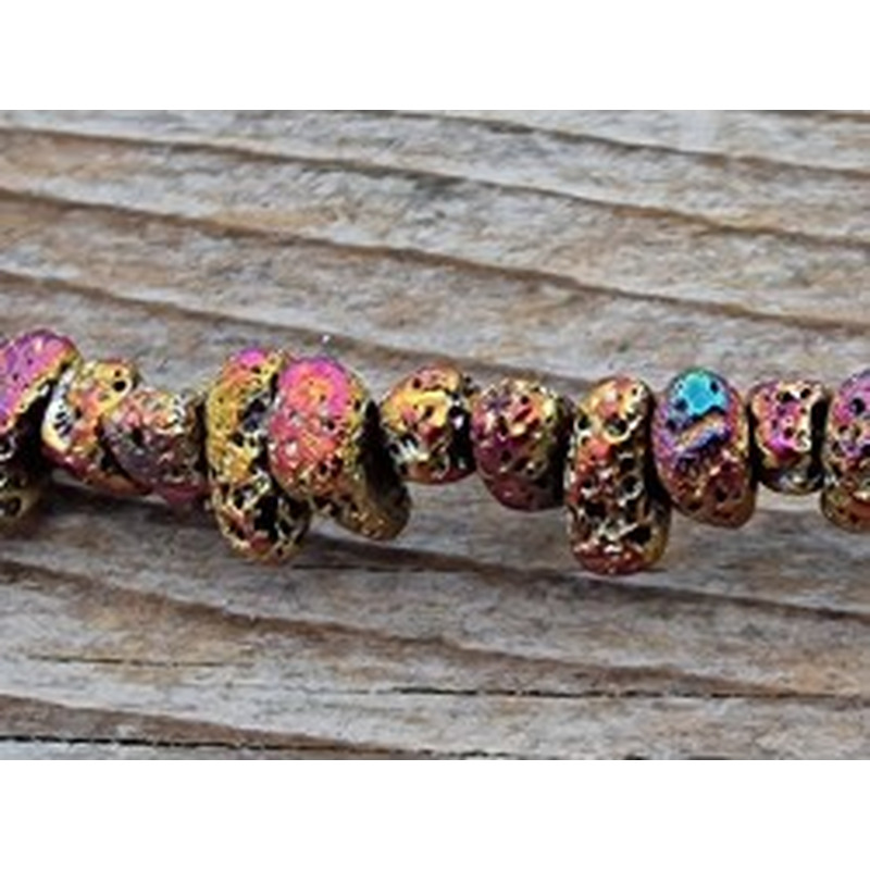 Blutsteinkette Multicolor (Hämatit) Lavalook 5-7mm