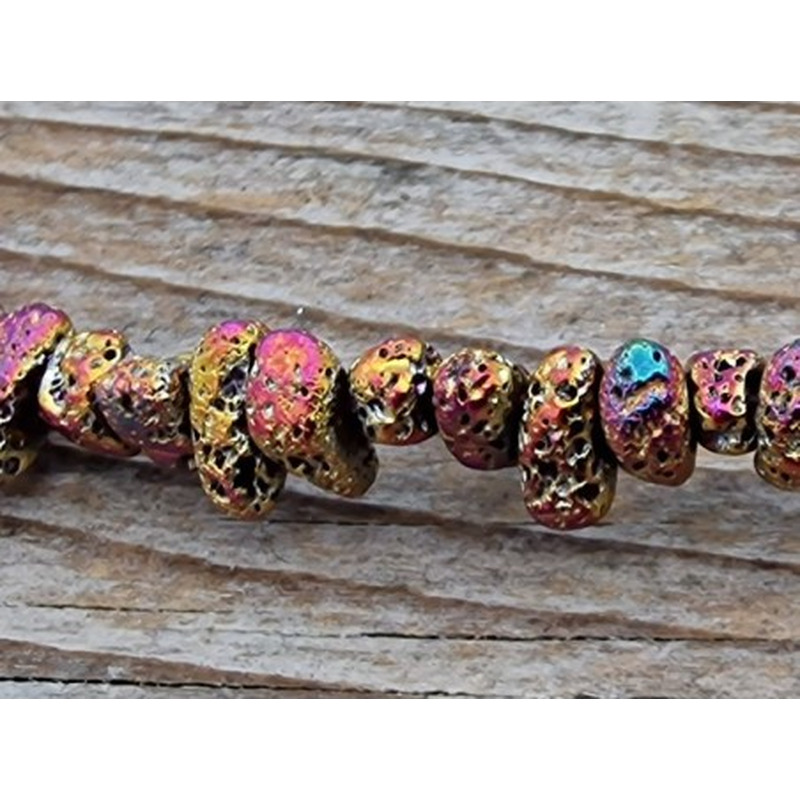 Blutsteinkette Multicolor (Hämatit) Lavalook 5-7mm
