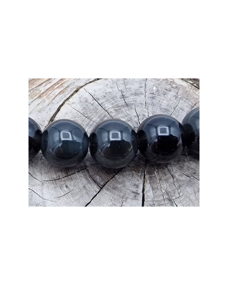Regenbogenobsidiankette 6mm