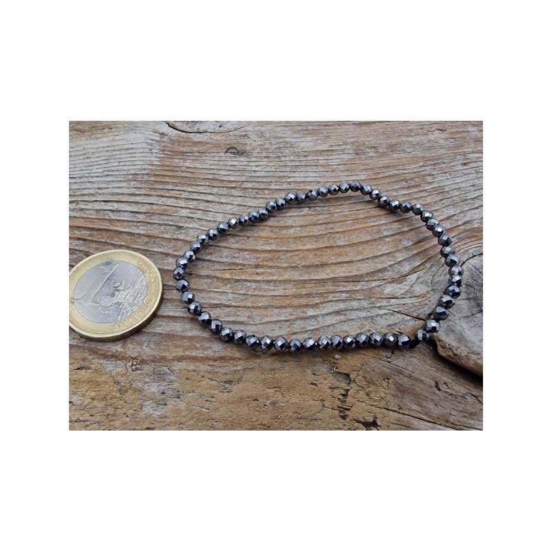 Silicium 3mm Armband facettiert