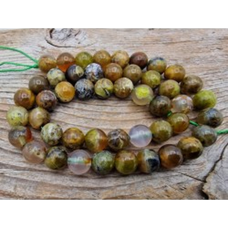 Grüner Opal Kette 8mm 2