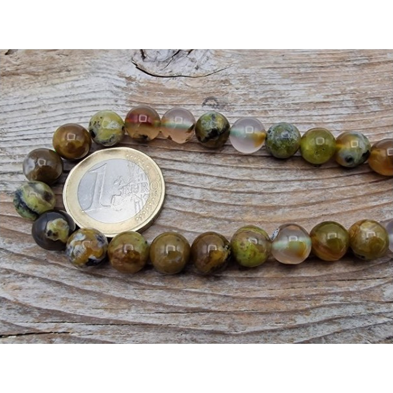 Grüner Opal Kette 8mm