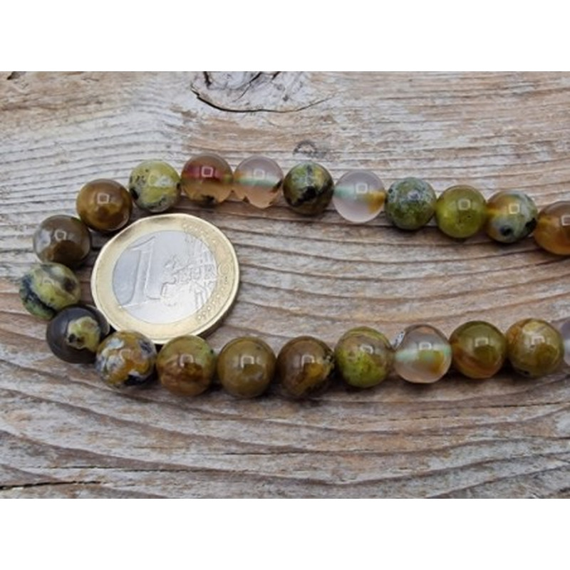 Grüner Opal Kette 8mm