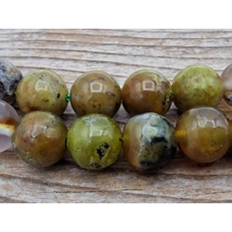 Grüner Opal Kette 8mm