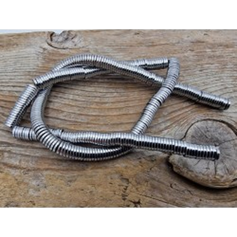 Blutsteinkette Silber (Hämatit) 6x1mm 2