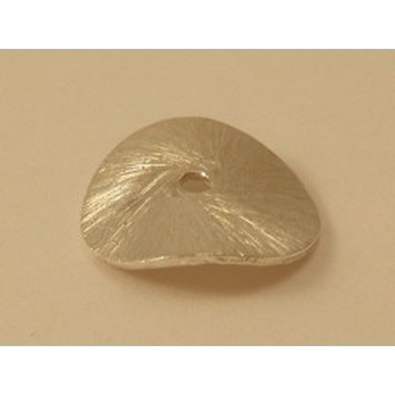 Zwischenteil, Scheibe Wave 18mm, Silber