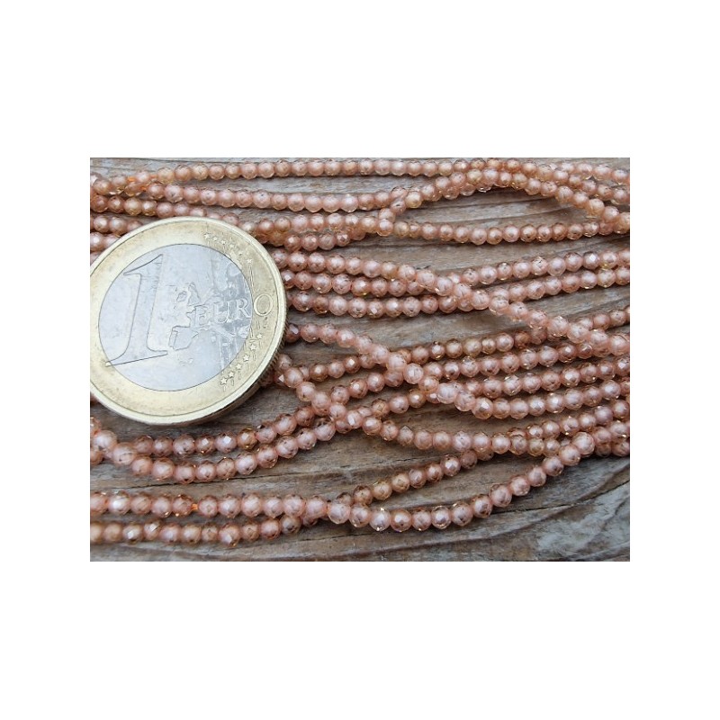 Zirkonkette-stark funkelnd-facettiert 2mm