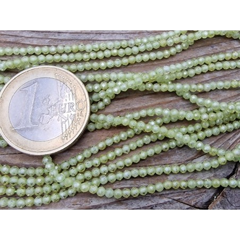 Zirkonkette-stark funkelnd-facettiert 2mm