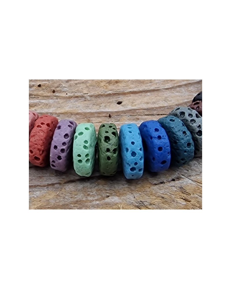 Lavakette 8x4mm multicolor