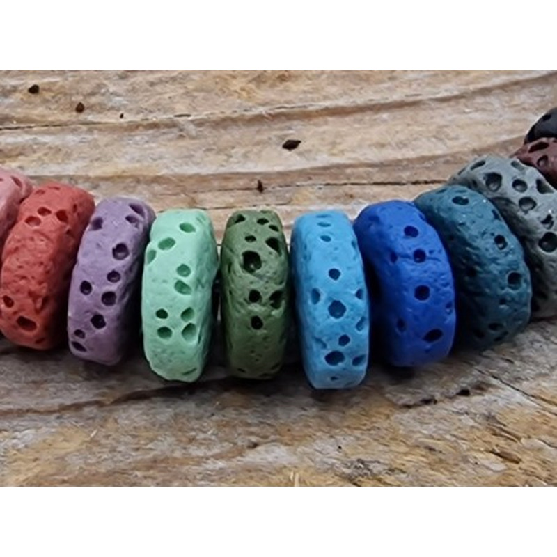 Lavakette 8x4mm multicolor