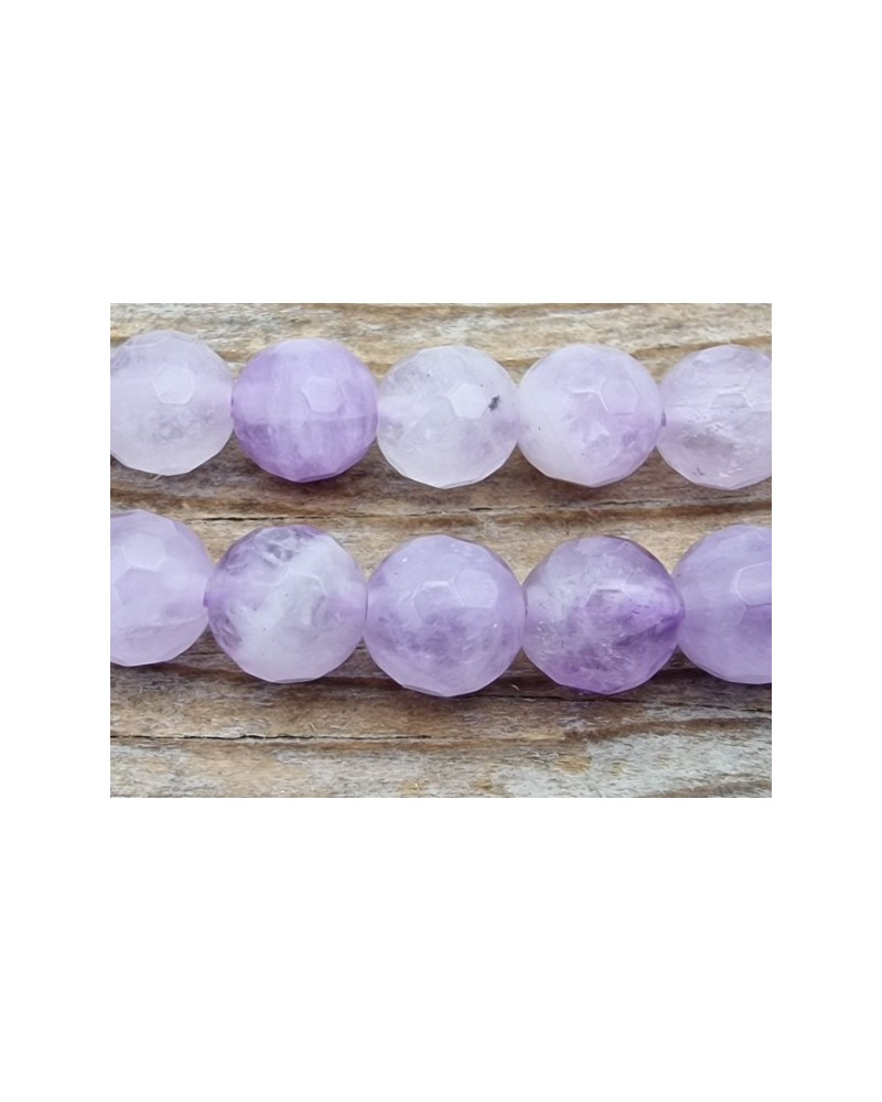 Lavendelamethystkette (Lavendelquarz) 6mm facettiert