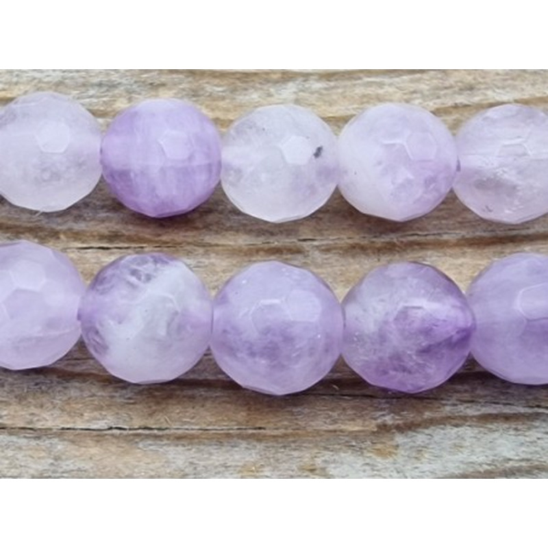 Lavendelamethystkette (Lavendelquarz) 6mm facettiert
