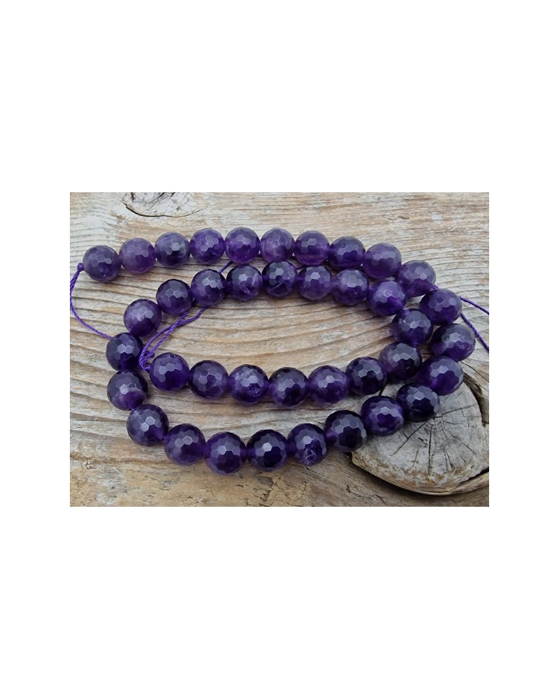 Amethystkette facettiert 10mm