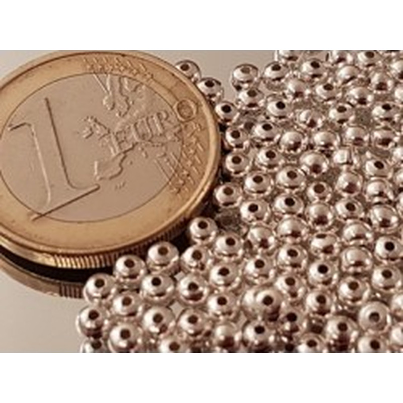 Zwischenteil, Kugel 3mm (20 Stk), Silber 2