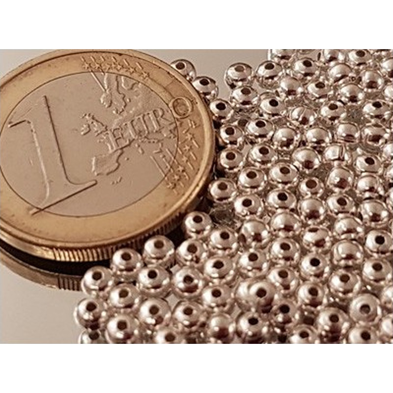 Zwischenteil, Kugel 3mm (20 Stk), Silber