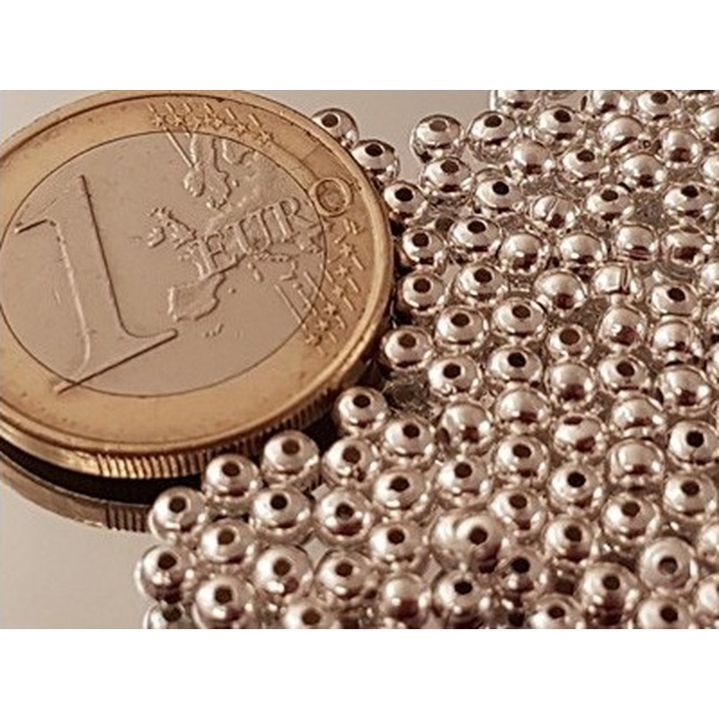 Zwischenteil, Kugel 3mm (20 Stk), Silber