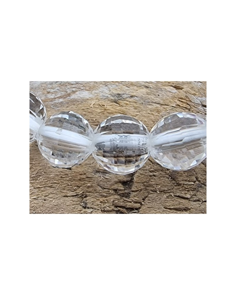 Bergkristall 6mm Armband facettiert