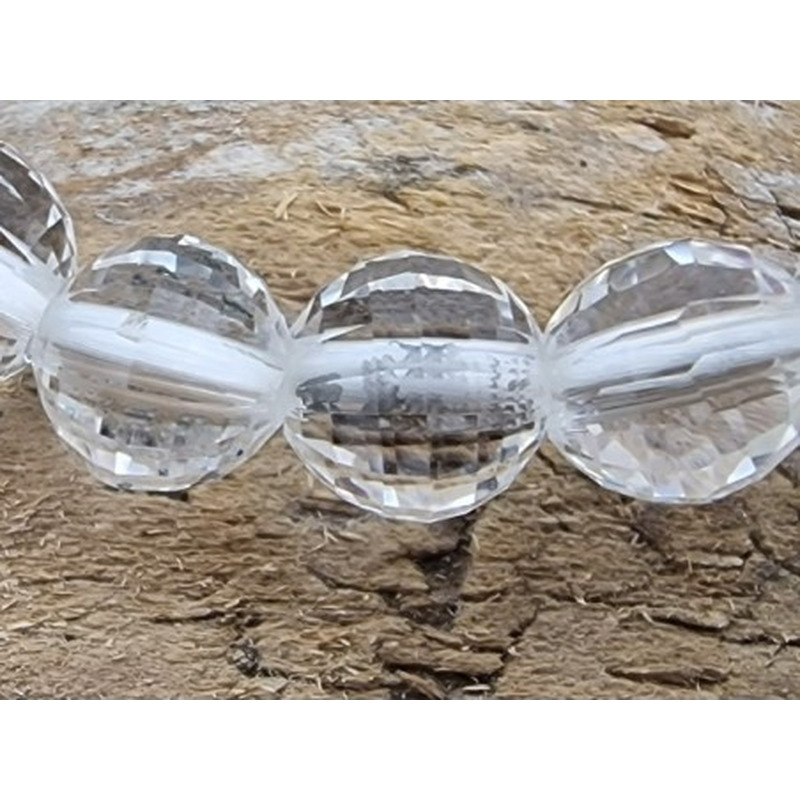 Bergkristall 6mm Armband facettiert
