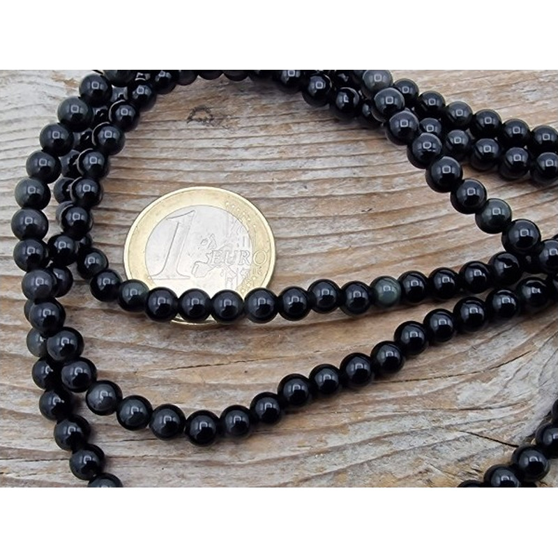 Regenbogenobsidiankette 4mm