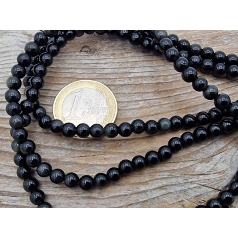 Regenbogenobsidiankette 4mm