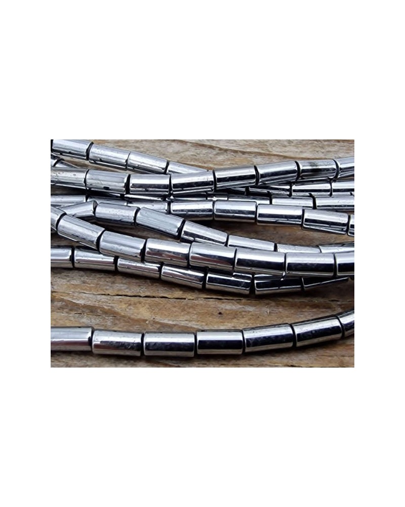 Blutsteinkette Silber (Hämatit) 2x4mm