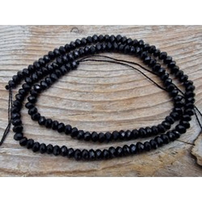 Onyxkette facettiert 4x2mm 2